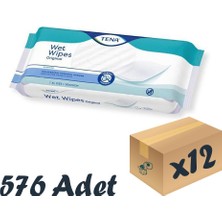 Tena Wet Wipes  Vücut Temizleme Havlusu 48'li Paket 12 Paket