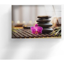Myphotostation Zen Spa Taşları Temperli Cam Duvar Tablosu