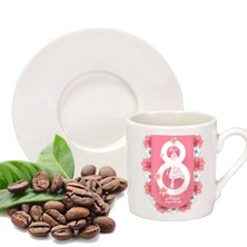 Hediyeci Market 8 Mart Kadınlar Gününe Özel 2'li Türk Kahvesi Fincan Takımı HMK-00061