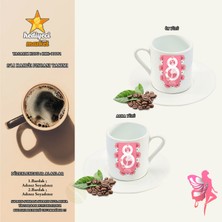 Hediyeci Market 8 Mart Kadınlar Gününe Özel 2'li Türk Kahvesi Fincan Takımı HMK-00061