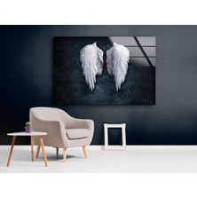 Myphotostation Melek Kanatları Cam Duvar Tablosu