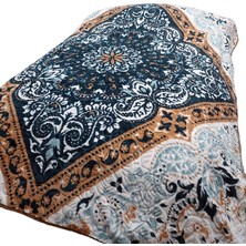 Merinos Fashion Çift Kişilik Vizon Battaniye (200X240)-AZUL Petrol