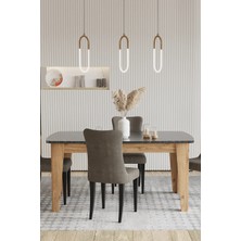 Mobetto Avrupa Sabit 6 Kişilik Salon&mutfak Yemek Masası - Atlantik Çam