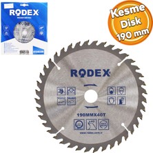 Badem10 Ahşap Mdf Mobilya Tahta Sunta Dolap Kesme Testeresi Metal Elmas Testere 190 mm 40 Diş