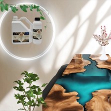 Eposoft Yeni Şeffaf Epoksi Reçine Kalın Döküm 15 Kg. (A+B) Sehpa, Masa Uygulamaları Için | Yeni Ürün