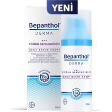 Bepanthol Derma Yoğun Nemlendirici Süper Etkili Gece Bakım Kremi 50ML
