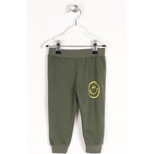 Beli Paçası Lastikli Haki Renk Erkek Çocuk Esofman Tek Alt