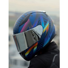 Ls2 Rapıd 2 Optık Mat Mavi-Mor Kask