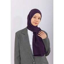 Hijabchi Naturel Krep - Mürdüm