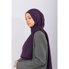 Hijabchi Naturel Krep - Mürdüm