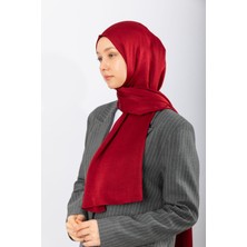 Hijabchi Saten Kırınkıl - Bordo