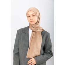 Hijabchi Saten Kırınkıl - Vizon