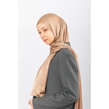 Hijabchi Saten Kırınkıl - Vizon