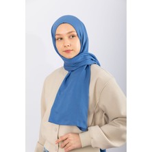 Hijabchi Şal Cotton Twill Indigo