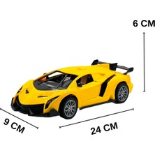 Welcomein Oyuncak Uzaktan Kumandalı Şarjlı Kapıları ve Bagajı Açılan 24 cm Drift Spor Arabası Işıklı 1:18