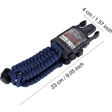 Qincao Taşınabilir Hayatta Kalma Ekipmanı Kiti Düdük Toka Paracord LED El Feneri Pusula ☆ (Yurt Dışından)