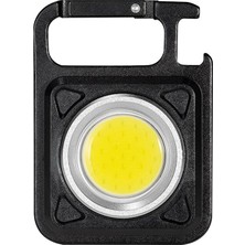 Qincao Mini LED Çalışma Işığı Taşınabilir El Feneri USB Şarj Edilebilir Anahtar Işık Kamp Açık Havada Yürüyüş Cob Fener (Yurt Dışından)