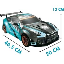 Welcomein Uzaktan Kumandalı Işıklı Hızlı Yarış ve Drift Arabası 2.4 Ghz 25 Km Hız Yapan Rc Araba 1:10 Ölçek