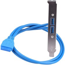 San Gold 50CM Bölme Adaptörü 20 Pin - Çift Usb3.0 Bölme Uzatma Kablosu (Yurt Dışından)