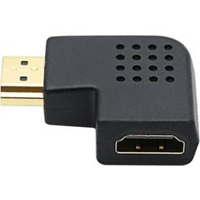 San Gold Sol 90 Derece Sağ Açı HDMI Erkek - HDMI Dişi HDMI Adaptör Dönüştürücü (Yurt Dışından)