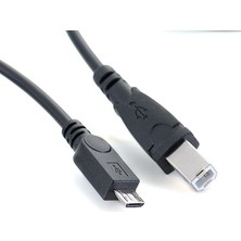 San Gold M USB 2.0 Standart B Erkek USB Mikro 5 Pin 5pin Erkek Veri Kablosu Tablet Hub Sabit Disk Yazıcı Için (Yurt Dışından)