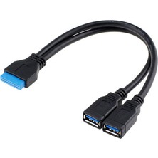 San Gold 2 Port USB 3.0 Dişi - Anakart 20PIN Ön Panel Için Başlık Kablosu 20CM (Yurt Dışından)