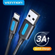 San Gold Vention Mikro USB Kablosu 3A Hızlı Şarj USB Veri Kablosu 2m 3m Samsung Xiaomi Huawei Için Android Cep Telefonu USB Şarj Kablosu (Yurt Dışından)