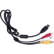 San Gold Tv/pc Için Rca - USB Ses/video A/v Kamera Kablosu + USB 3.0 F/f Adaptörü (Yurt Dışından)