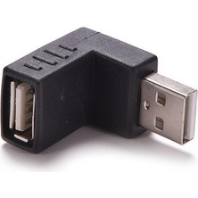 San Gold 1 Adet 90 Derece USB 2.0 Erkek Dişi Adaptör Sağ Açı USB 2.0 Dönüştürücü Konektörü Dizüstü Pc Bilgisayar Için Siyah (Yurt Dışından)