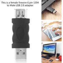 San Gold Firewire Ieee 1394 6 Pin Hembra ve Maço USB Dönüştürücü Adaptörü (Yurt Dışından)