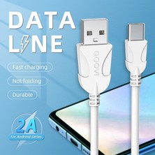 San Gold Qoovı USB C Tipi Kablo Hızlı Şarj C Tipi Cep Telefonu Mikro USB Şarj Cihazı Android Veri Kablosu iPhone 13 Samsung Xiaomi Huawei (Yurt Dışından)