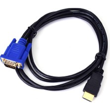 San Gold 1.8 M HDMI Uyumlu VGA Kablosu Hd 1080 P Erkek VGA Erkek Video Dönüştürücü Adaptör Ses Adaptör Kablosu Pc Laptop Için (Yurt Dışından)