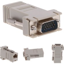 San Gold VGA Genişletici Erkek Lan Cat5 CAT5E/6 RJ45 Ethernet Dişi Dönüştürücü Adaptör Z09 Bırak Gemi (Yurt Dışından)