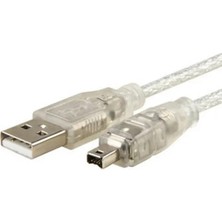 San Gold USB Erkek Firewire Ieee 1394 4 Pin Erkek Ilink Adaptör Kablosu Firewire 1394 Kablo Sony DCR-TRV75E Dv Kamera Kablosu 100 cm (Yurt Dışından)