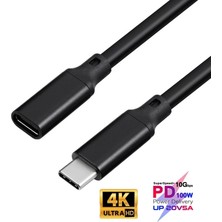 San Gold 1m 2m 10GBPS Gen2 Tip-C USB 3.1 Erkek Usb-C Dişi Uzatma Veri 100W Şarj Kablosu Uzatma Kablosu Macbook/anahtar/telefon Için (Yurt Dışından)