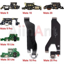 San Gold USB Şarj Aleti Kurulu Bağlantı Noktası Konektörü Mic Dock Esnek Şarj Kablosu Huawei Mate 7 8 9 10 20 20X30 Lite Pro 4g 5g Telefon Parçaları (Yurt Dışından)