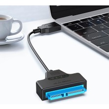 San Gold USB 3.0 - Sata7 + 15PIN Sabit Disk Kablosu Dönüştürücü Için 2,5 Inç SSD HDD Sabit Disk Sata 5 Gbps USB Kablosu Adaptörü Dönüştürücü Pc Için (Yurt Dışından)