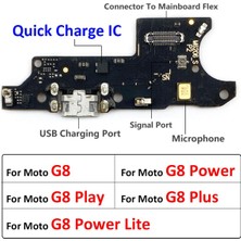 San Gold USB Şarj Aleti Kurulu Flex Motorola Moto G8 Artı Oyun Güç Lite USB Bağlantı Noktası Konnektörü Dock Esnek Şarj Kablosu (Yurt Dışından)