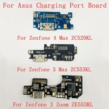 San Gold USB Şarj Portu Konnektörü Flex Kablo Asus Zenfone 4 Max Için ZC520KL Zenfone 3 Max ZC553KL Zenfone 3 Zoom ZE553KL (Yurt Dışından)