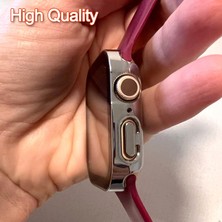 San Gold Yeni 2ın1 Serin Kılıf Temperli Cam Su Geçirmez Apple Watch 8 7 Için Kapak 41MM 45MM 49 Koruyucu Iwatch 6 Se 5 4 40MM 44MM (Yurt Dışından)