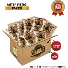 Cemkur Kuruyemiş Kavrulmuş Antep Fıstığı 150 gr  x 15