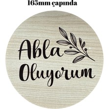 Ceo Design Abla Oluyorum Ahşap Anı Diski Bebek Fotoğraf Çekimleri