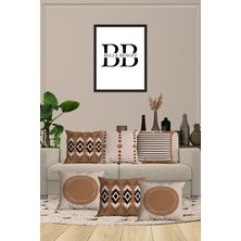 Belle Benoit 6'lı Çift Tarafı Dijital Baskılı Hediyelik, Dekoratif, Koltuk Yastık Kılıfı, Kırlent Kılıfı Seti
