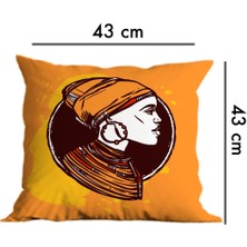 Belle Benoit 6'lı Çift Tarafı Dijital Baskılı Hediyelik, Dekoratif, Koltuk Yastık Kılıfı, Kırlent Kılıfı Seti
