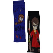 Fuddy Moda 2'li Harry Potter Desenli Renkli Çorap Seti