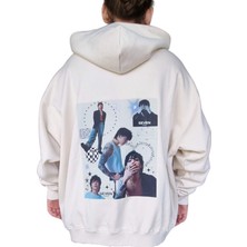 Krimo Fashion Kpop Bts Jungkook Sırt Baskılı Oversıze Özel Tasarım Kapşonlu Sweatshirt