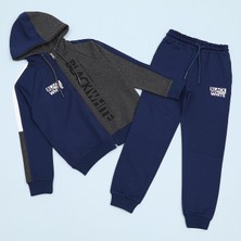 Wanex Erkek Çocuk Kapüşonlu Sweatshirt & Lastikli Eşofman Takım - 11532 - Parlament