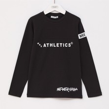 Wanex Erkek Çocuk Uzun Kol Tişört - 16462 - Siyah