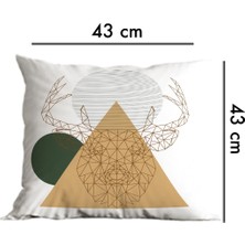 Belle Benoit  6'lı Çift Tarafı 3D Dijital Baskılı Dikdörtgen 30X50 ve 43X43 Kare Kırlent Kılıfı Seti