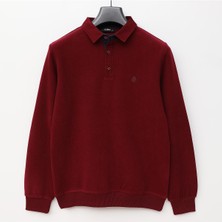 Dio Rise Erkek Uzun Kol Polo Yaka Sweat - PPS-2502 - Bordo